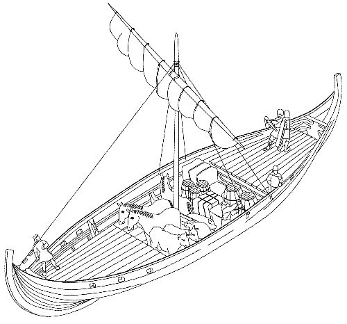 Viking knarr ship